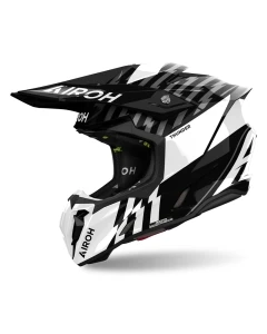 KASK AIROH TWIST 3 THUNDER BLACK/WHITE GLOSS XL