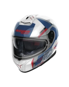 Kask Integralny NOLAN N80-8 WANTED N-COM 75 kolor biały/czerwony/niebieski/srebrny, rozmiar XL Unisex