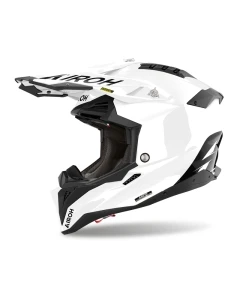 KASK MOTOCYKLOWY AIROH AVIATOR 3 FIM WHITE GLOSS XS