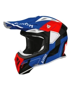 KASK MOTOCYKLOWY AIROH AVIATOR ACE 2 SHIELD BLUE RED GLOSS S