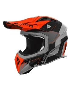 KASK MOTOCYKLOWY AIROH AVIATOR ACE 2 SHIELD ORANGE MATT L