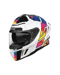 KASK MOTOCYKLOWY AIROH SPARK 2 LIVELY RAINBOW GLOSS XS