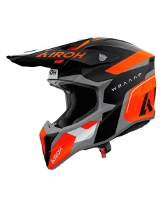 KASK MOTOCYKLOWY AIROH WRAAAP CONQUER ORANGE MATT M