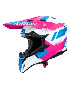 KASK MOTOCYKLOWY AIROH WRAAAP VISION PINK GLOSS M