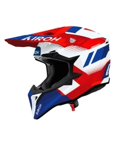 KASK MOTOCYKLOWY AIROH WRAAAP VISION RED BLUE GLOSS XS