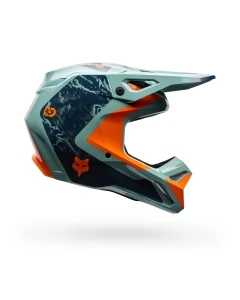 KASK MOTOCYKLOWY FOX V1 IMAGE PRINT ARCTIC BLUE XL