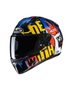 KASK MOTOCYKLOWY HJC C10 FOP BLACK BLUE XS