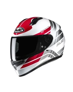 KASK MOTOCYKLOWY HJC C10 HIPER WHITE RED L