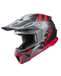 KASK MOTOCYKLOWY HJC C50 MIRAGE GREY RED M