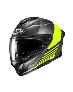 KASK MOTOCYKLOWY HJC C71 MORIX BLACK YELLOW L