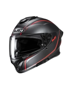KASK MOTOCYKLOWY HJC C71 QUEZ BLACK RED M