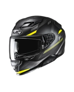KASK MOTOCYKLOWY HJC F71 CARBON ESIRA BLACK YELLOW L
