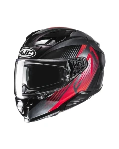 KASK MOTOCYKLOWY HJC F71 CATOS BLACK RED L