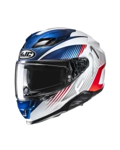 KASK MOTOCYKLOWY HJC F71 CATOS BLUE WHITE L