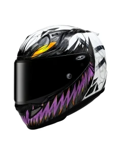 KASK MOTOCYKLOWY HJC RPHA12 ANTI VENOM 2 MARVEL BLACK WHITE XL