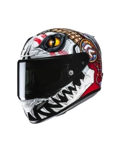 KASK MOTOCYKLOWY HJC RPHA12 KEPINA WHITE RED XS