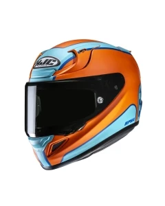 KASK MOTOCYKLOWY HJC RPHA12 RESPON ORANGE BLUE S