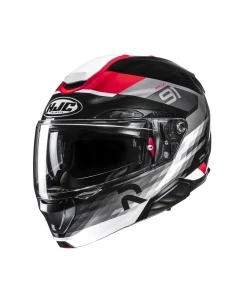 KASK MOTOCYKLOWY HJC RPHA91 MADAL BLACK RED M