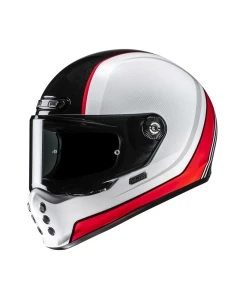 KASK MOTOCYKLOWY HJC V10 HODU WHITE BLACK L