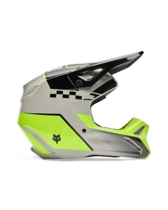KASK MOTOCYKLOWY JUNIOR FOX V1 COLLECT GREY YELLOW YS