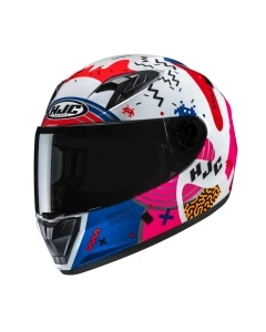 KASK MOTOCYKLOWY JUNIOR HJC Y10 MIKA BLUE WHITE YS
