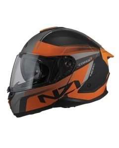 KASK MOTOCYKLOWY NZI COMBI 3 DUO DAILY BLACK ORANGE ANTRACITE MATT L