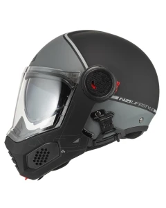 KASK MOTOCYKLOWY NZI MINIMOD DUO SMART BLACK ANTRACITE MATT XL