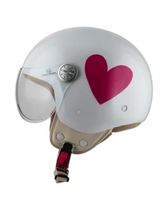KASK MOTOCYKLOWY NZI PASARELA CORAZÓN ROSA M