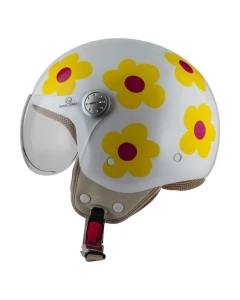 KASK MOTOCYKLOWY NZI PASARELA MARGARITAS NARANJA Y ROSA M