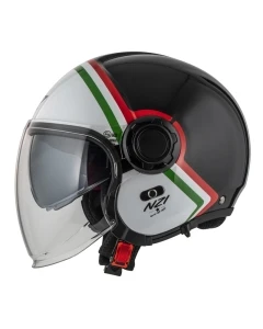 KASK MOTOCYKLOWY NZI RINGWAY 2 DUO SKYLINE BLACK WHITE ITALY XL