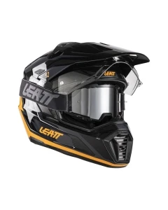 KASK MOTOCYKLOWY Z GOGLAMI LEATT ADV 7.5 BLACK ORANGE M