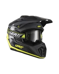 KASK MOTOCYKLOWY Z GOGLAMI LEATT ADV 7.5 HI-VIZ YELLOW M