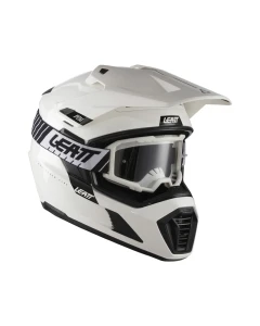 KASK MOTOCYKLOWY Z GOGLAMI LEATT ADV 7.5 WHITE S