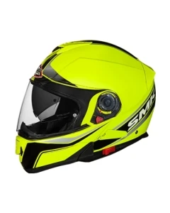 Kask Szczękowy SMK GLIDE FLASH VISION HV420 kolor czarny/fluorescencyjny/żółty, rozmiar L Unisex