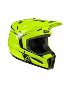 KASK Z GOGLAMI LEATT JUNIOR KIT MOTO 3.5 V26 NEON YELLOW (53-54CM) L
