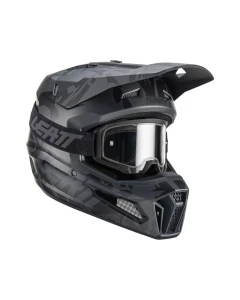 KASK Z GOGLAMI LEATT KIT MOTO 3.5 V23 STEALTH (55-56CM) S