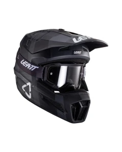 KASK Z GOGLAMI LEATT KIT MOTO 3.5 V24 BLACK (55-56CM) S