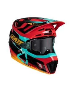 KASK Z GOGLAMI LEATT KIT MOTO 7.5 V25 RED (61-62CM) XL