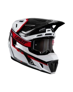 KASK Z GOGLAMI LEATT KIT MOTO 7.5 V26 WHITE/RED (55-56CM) S