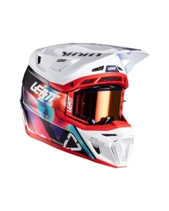 KASK Z GOGLAMI LEATT KIT MOTO 8.5 V26 ROYAL BLUE/RED (55-56CM) S