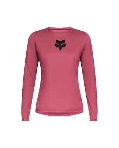KOSZULKA ROWEROWA Z DŁUGIM RĘKAWEM DAMSKA FOX RANGER WORDMARK HEAD BERRY M