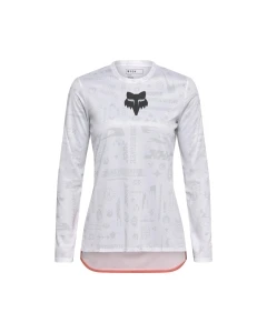 KOSZULKA ROWEROWA Z DŁUGIM RĘKAWEM FOX LADY RANGER LUNAR SE WHITE L
