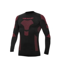 Koszulka termoaktywna ADRENALINE FROST kolor czarny/czerwony, rozmiar XL (ocieplająca)