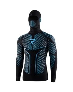 KOSZULKA TERMOAKTYWNA REBELHORN Z KOMINIARKĄ THERM II 2W1 BLACK/BLUE XS/S