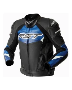 KURTKA MOTOCYKLOWA SKÓRZANA RST TRACTECH EVO D3O BLACK BLUE M