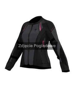 KURTKA MOTOCYKLOWA TEKSTYLNA DAMSKA REBELHORN SWIFT BLACK DARK GREY PINK WXL