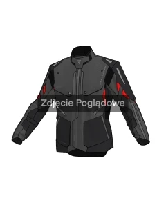 KURTKA MOTOCYKLOWA TEKSTYLNA REBELHORN HIKER 4 BLACK DARK GREY RED XS