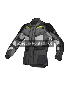 KURTKA MOTOCYKLOWA TEKSTYLNA REBELHORN PATROL 2 BLACK GREY FLUO YELLOW XXL