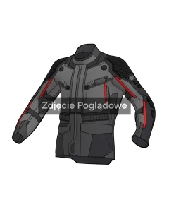 KURTKA MOTOCYKLOWA TEKSTYLNA REBELHORN PATROL 2 BLACK GREY RED L
