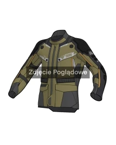KURTKA MOTOCYKLOWA TEKSTYLNA REBELHORN PATROL 2 OLIVE GREEN DARK GREY ORANGE 5XL